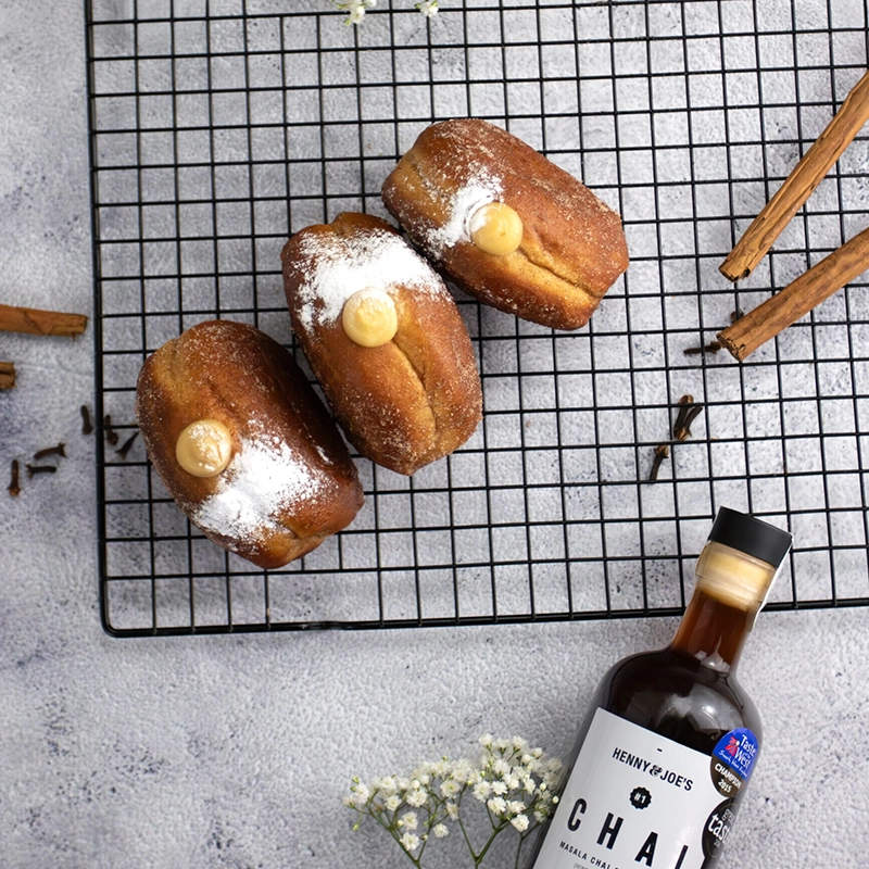 Cinnamon & Chai Custard doughnut