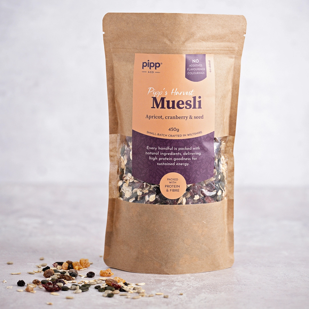 Pipp Apricot, Cranberry & Seed Muesli 450g - Image 2