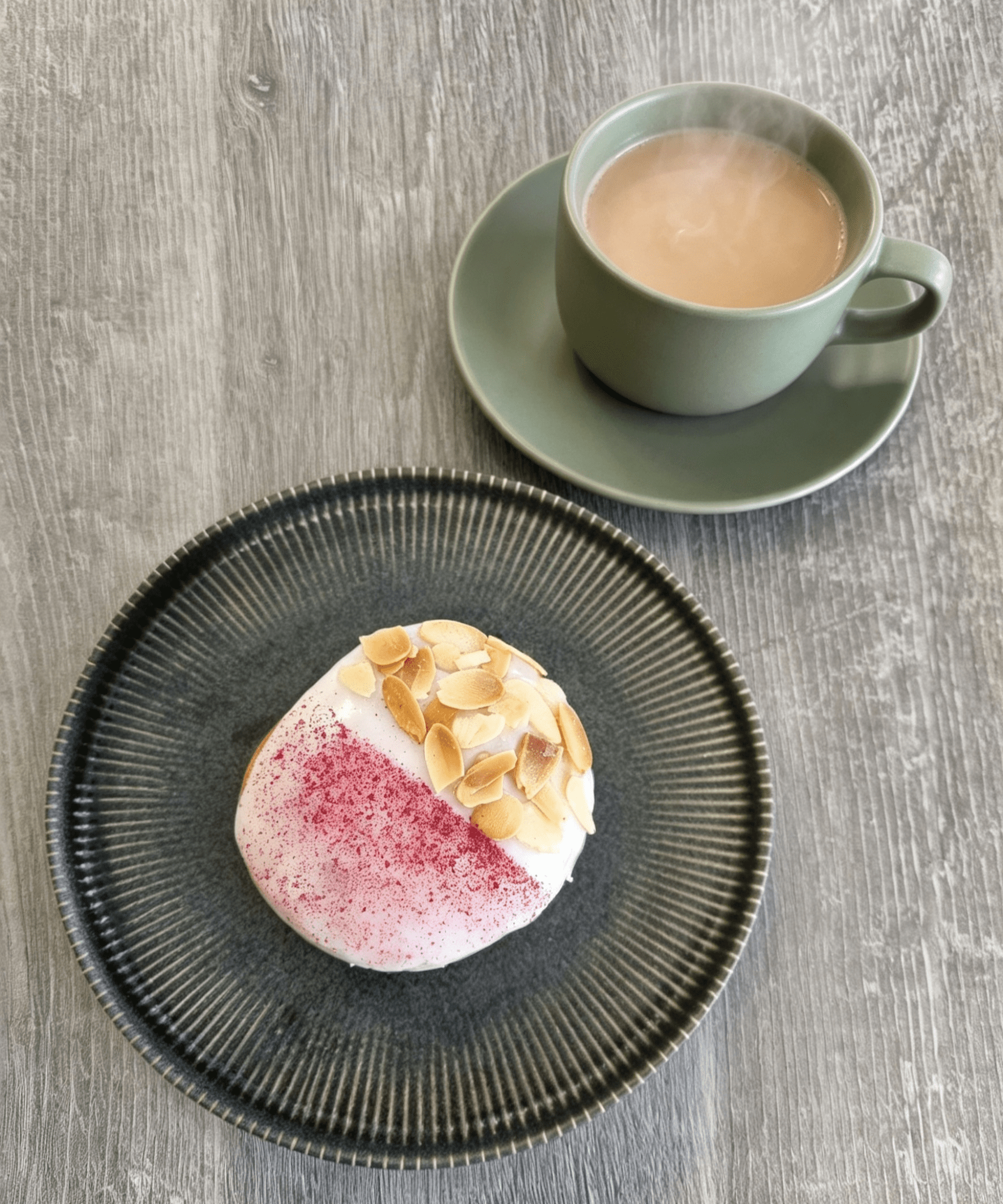 NEW Cherry Bakewell Doughnut (ve)